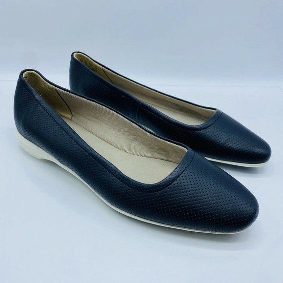 NIB NWT Womens Size 7 Narrow 7N Naturalizer Alya Perforated Leather Flats NEW - Picture 8 of 8